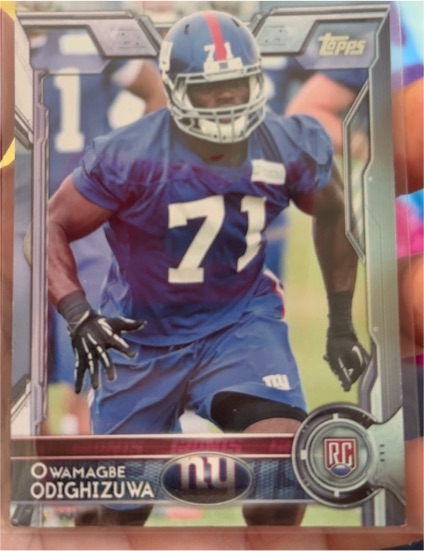 2015 Topps #420 Owamagbe Odighizuwa — front