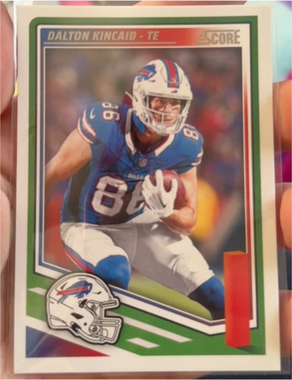 2025 Panini Score #22 Dalton Kincaid Buffalo Bills — front