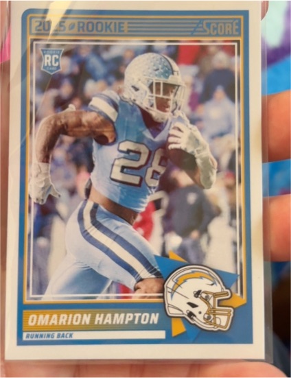2025 Panini Score #37 Omarion Hampton — front