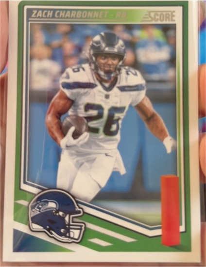 2025 Panini Score #247 Zach Charbonnet — front