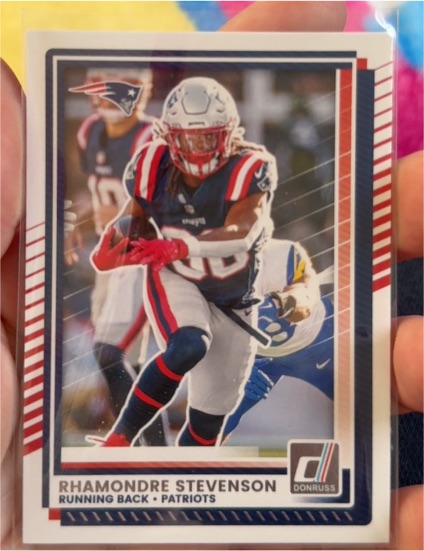 2025 Donruss #63 Rhamondre Stevenson — front