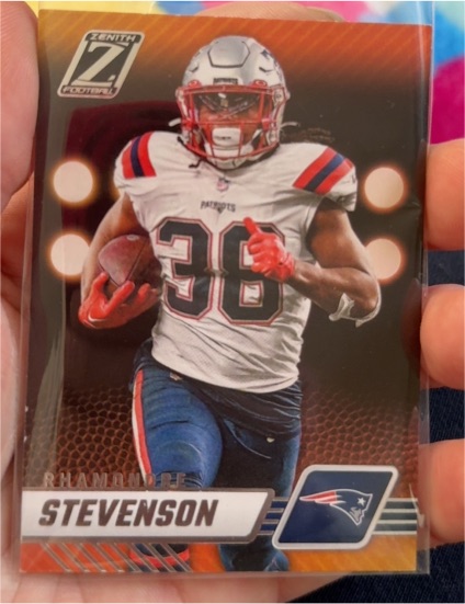 2023 Panini Zenith #72 Rhamondre Stevenson — front