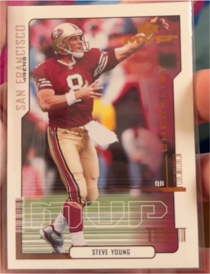 2000 Upper Deck MVP #219 Steve Young — front