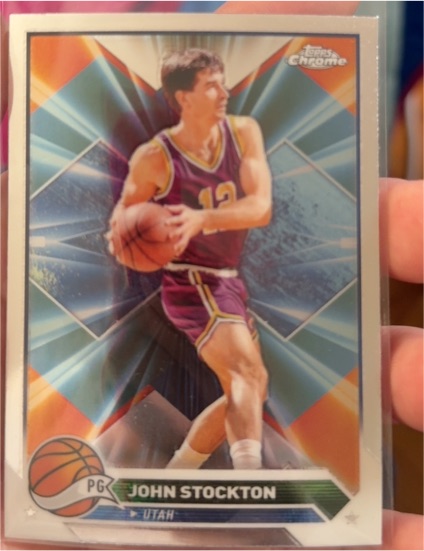 2023-24 Topps Chrome #149 John Stockton — front