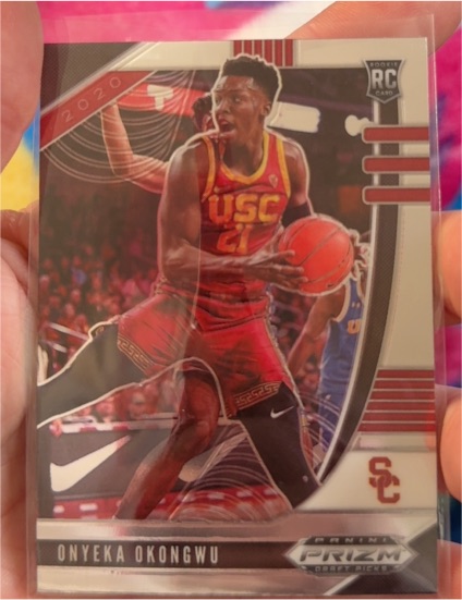 2020 Panini Prizm Draft Picks Collegiate #45 Onyeka Okongwu — front