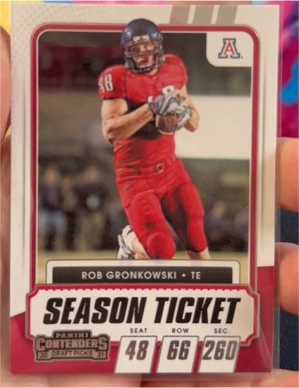 2021 Panini Contenders Draft Picks #100 Rob Gronkowski — front