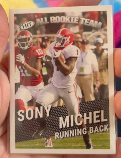 2018 Sage Hit All Rookie Team #127 Sony Michel — front