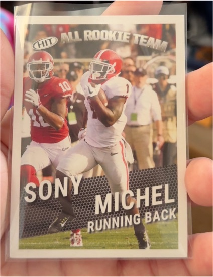 2018 Sage Hit All Rookie Team #127 Sony Michel — front