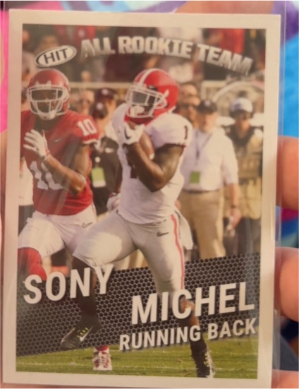 2018 SAGE HIT #127 Sony Michel — front