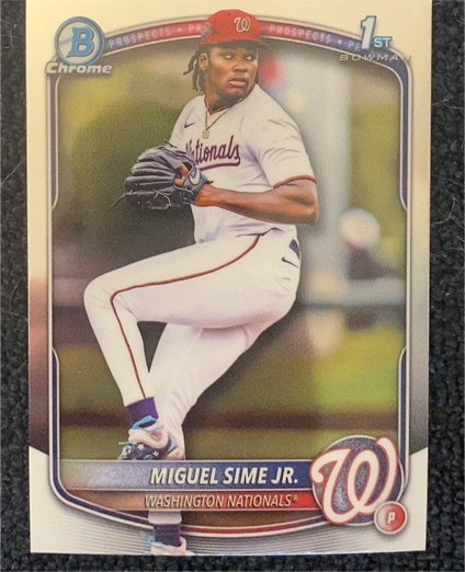 2025 Bowman Draft Chrome #BDC-181 Miguel Sime Jr. — front