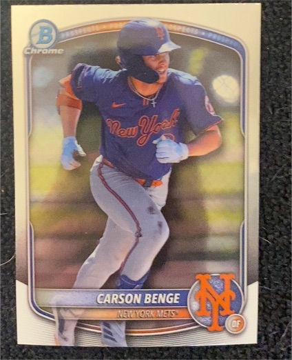 2025 Bowman Draft #BDC-138 Carson Benge — front