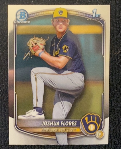 2025 Bowman Draft Chrome #BDC-82 Joshua Flores — front