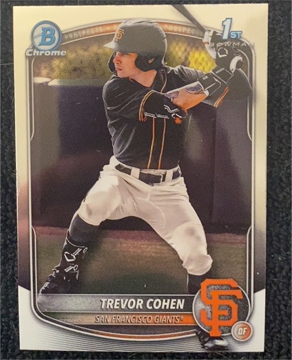 2025 Bowman Draft #BDC-46 Trevor Cohen Chrome Refractor — front