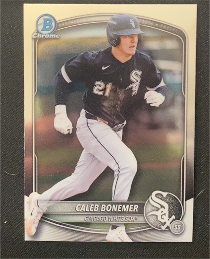 2025 Bowman Draft Chrome #BDC-184 Caleb Bonemer — front
