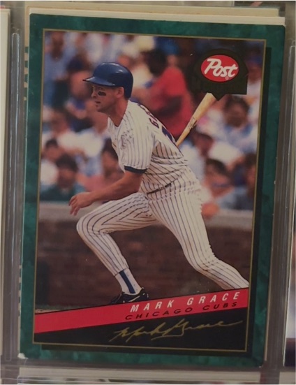 1994 Post Cereal #14 Mark Grace — front