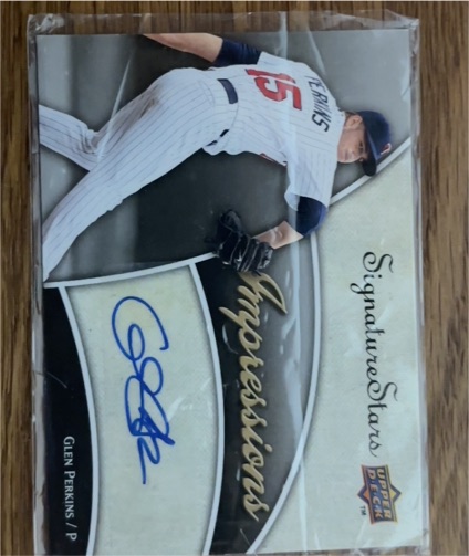 2009 Upper Deck Signature Stars Impressions Signatures #IMP-GP Glen Perkins — front