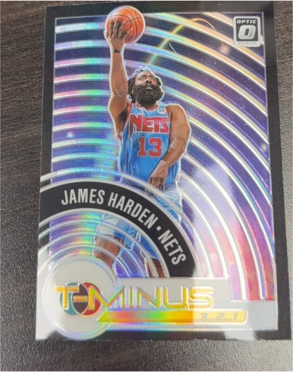 2020-21 Donruss Optic #7 James Harden T-Minus 3.2.1 — front