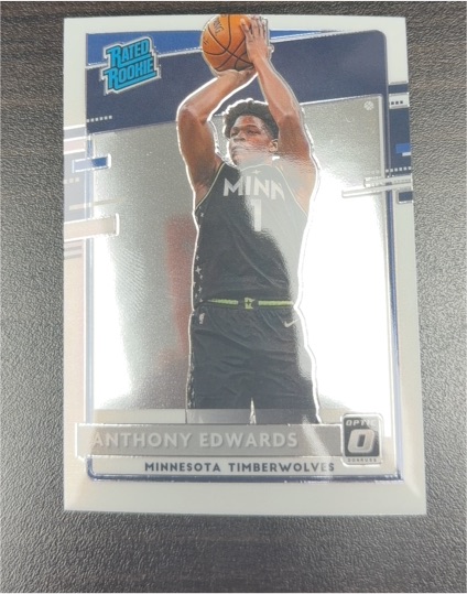 2020-21 Donruss Optic #151 Anthony Edwards Rated Rookie — front