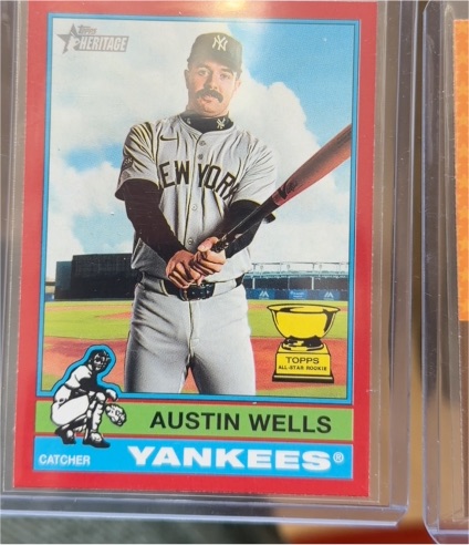 2025 Topps Heritage #441 Austin Wells — front