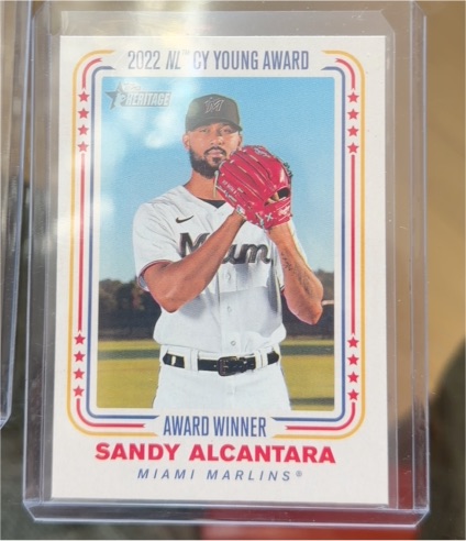 2023 Topps Heritage High Number #AW-3 Sandy Alcantara — front