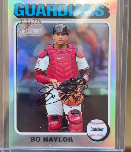2024 Topps Heritage High Number #605 Bo Naylor — front