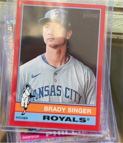 2025 Topps Heritage #333 Brady Singer — front