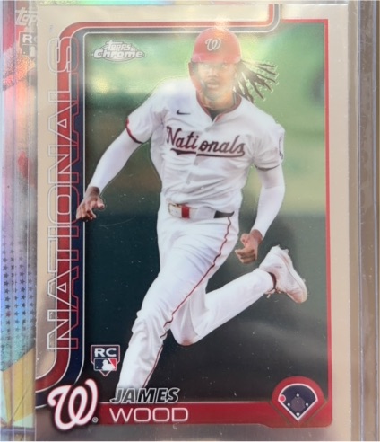 2025 Topps Chrome #132 James Wood — front