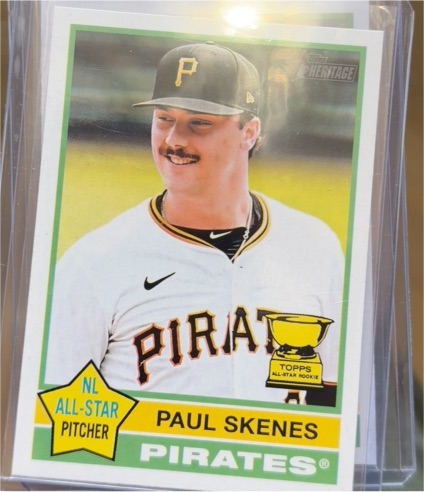 2025 Topps Heritage #60 Paul Skenes — front