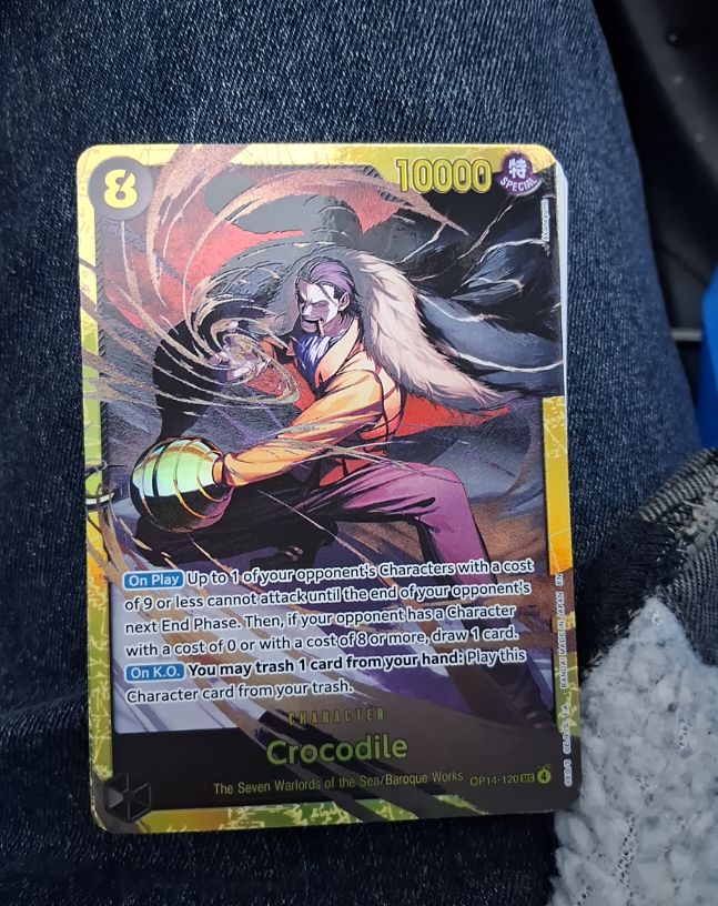 One Piece TCG 2023 OP14-120 Crocodile — front