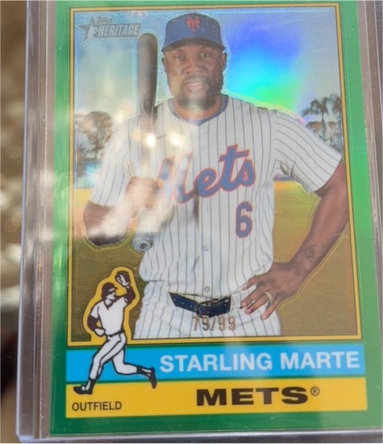 2025 Topps Heritage #417 Starling Marte — front