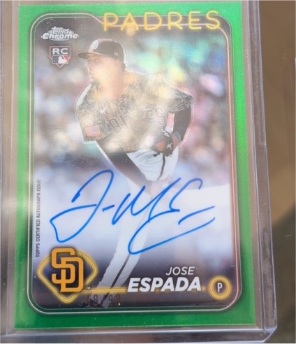 2024 Topps Chrome #RA-JE Jose Espada Rookie Autographs — front