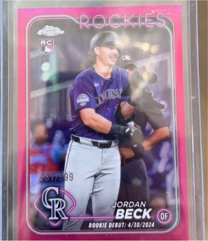 2024 Topps Chrome Update #USC133 Jordan Beck — front