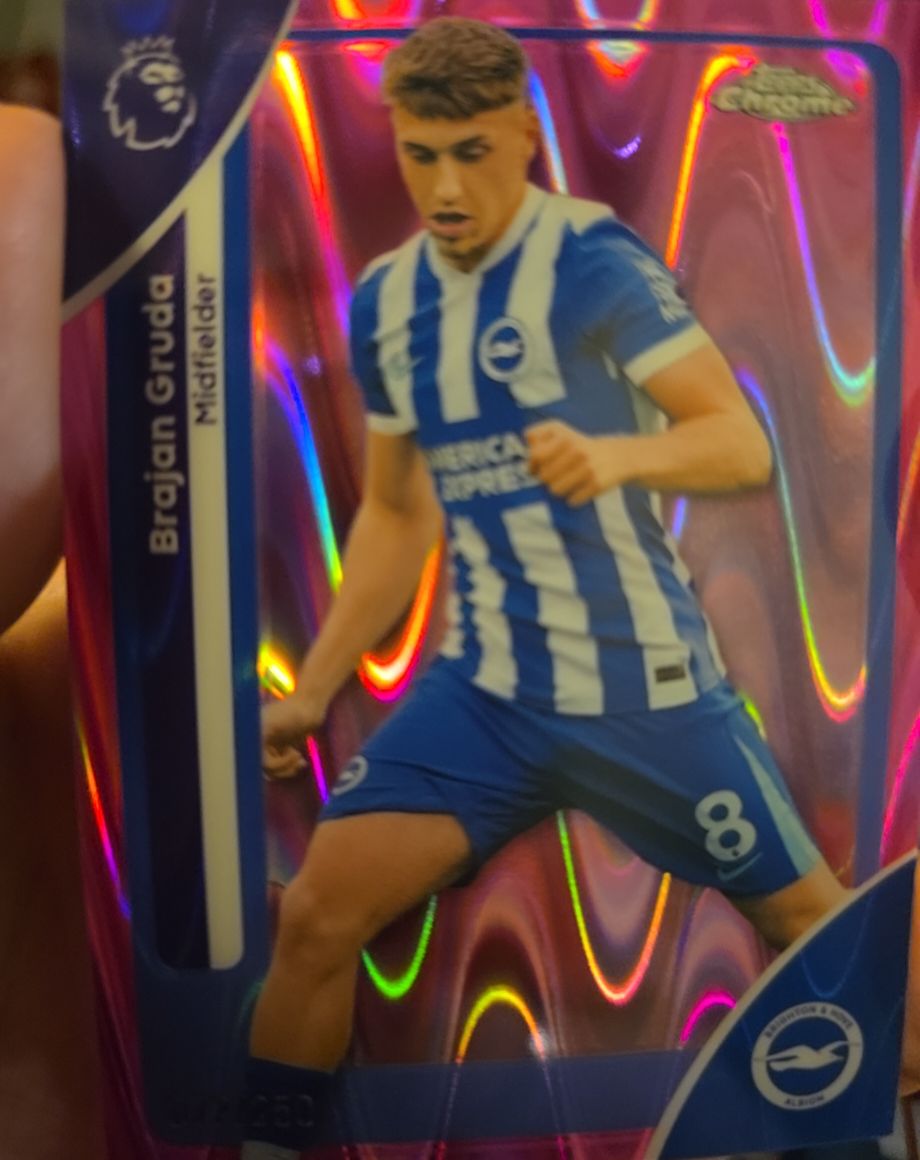 2026 Topps Chrome Premier League #? Brajan Gruda — front