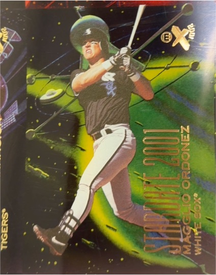 1998 Skybox E-X 2001 Stardate #5SD Magglio Ordonez — front