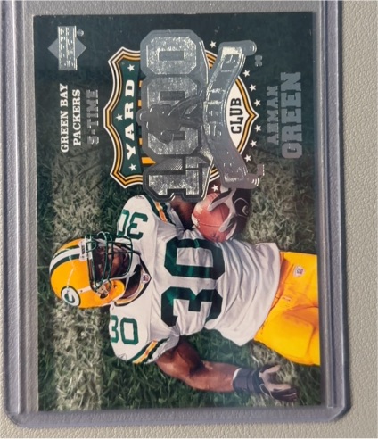 2006 Upper Deck 1000 Yard Rushing Club #1KR-AG Ahman Green — front