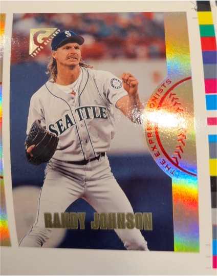 1996 Topps Gallery Expressionists #EX10 Randy Johnson — front