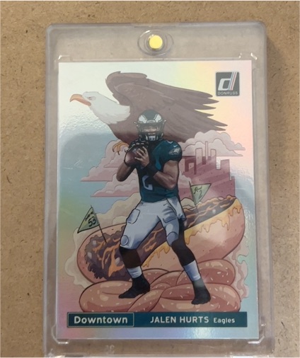2020 Panini Donruss Downtown #D-34 Jalen Hurts — front