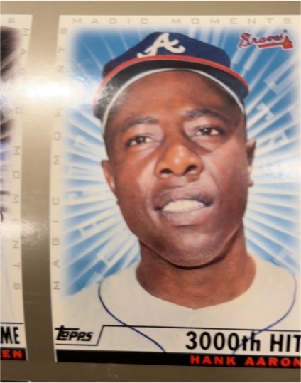 2000 Topps Magic Moments #237c Hank Aaron 3000th Hit — front