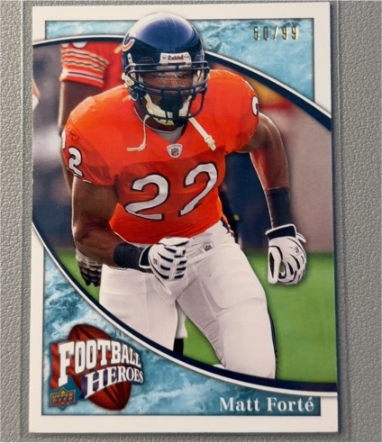 2009 Upper Deck Football Heroes #17 Matt Forté — front