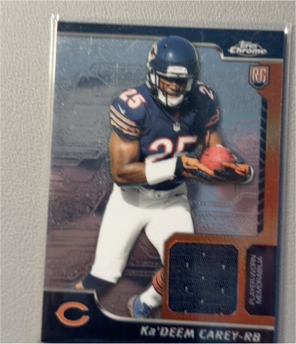 2014 Topps Chrome #RR-KC Ka'Deem Carey Rookie Jersey — front