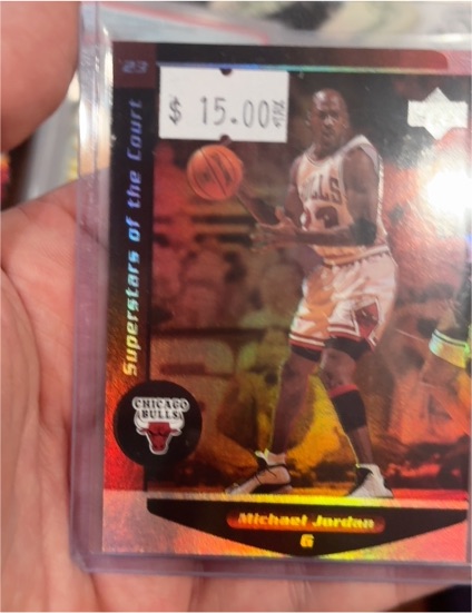 1998-99 Upper Deck Ovation Superstars of the Court #C1 Michael Jordan — front