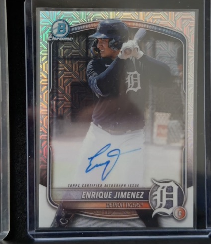 2025 Bowman Chrome #BMA-EJ Enrique Jimenez — front