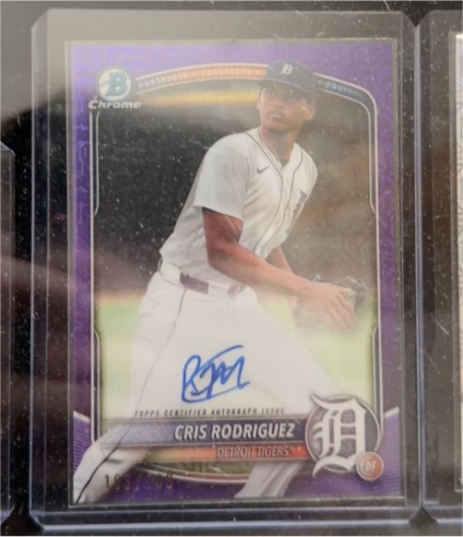 2025 Bowman Chrome #BMA-CR Cris Rodriguez — front