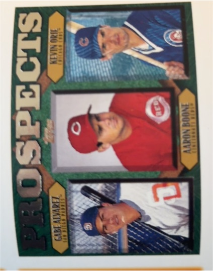 1997 Topps #204 Gabe Alvarez/Aaron Boone/Kevin Orie Rookie — front