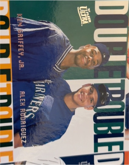 1997 Fleer Ultra #9 Double Trouble Ken Griffey, Jr. / Alex Rodriguez — front