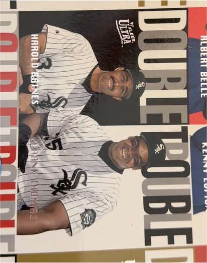 1997 Fleer Ultra #4 Frank Thomas / Harold Baines — front