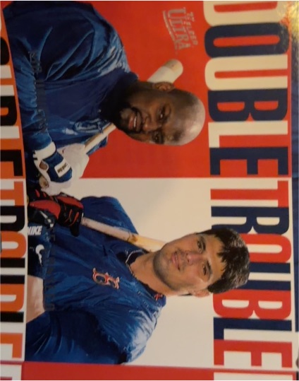 1997 Ultra Double Trouble #2 Mo Vaughn / Jose Canseco — front
