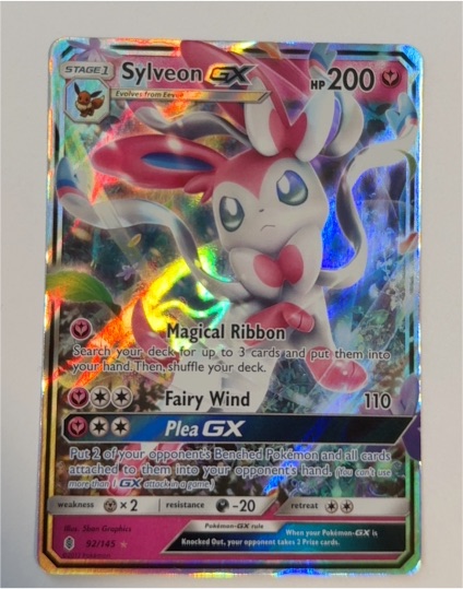 2017 Pokémon TCG Guardians Rising #92 Sylveon GX — front