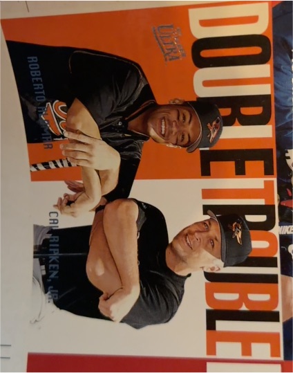 1997 Fleer Ultra #1 Double Trouble Roberto Alomar / Cal Ripken, Jr. — front