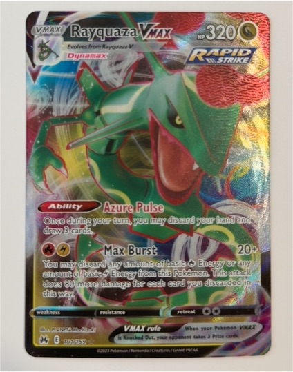 2023 Pokémon TCG Crown Zenith #101 Rayquaza VMAX — front